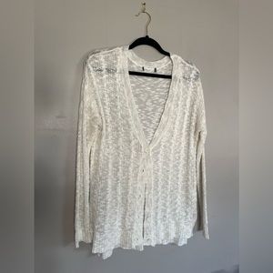 Oversized knit cardigan